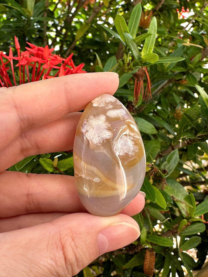 Wholesale Polished Flower Agate Tumbled Stones (0.25 Pound)