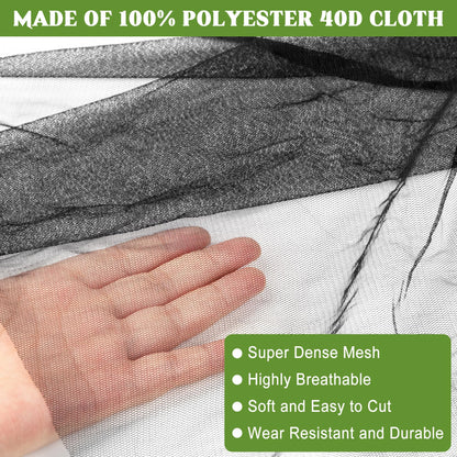 39 x 10 Ft Mosquito Netting, Garden Bird Netting for Patio, Insect Mosquito Net for Plant Protection Breathable Mesh Garden Plant Covers Protect Vegetables Fruits from Birds Bugs