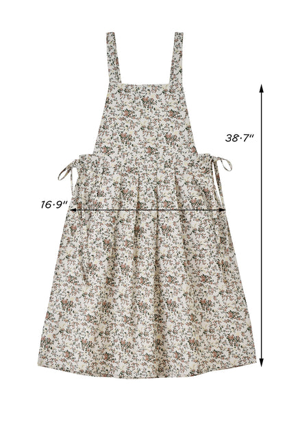 TXLFRO Pulreiush Floral Cotton Waterproof Adult Kitchen Apron Adjustable Cooking Baking Garden Chef Apron with Pocket