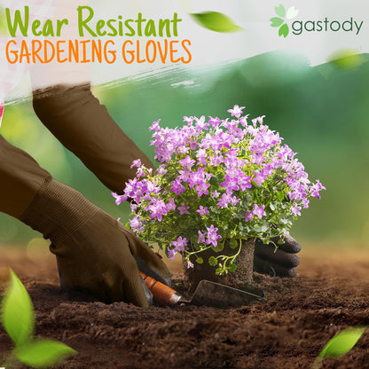 Gastody™ Long Gardening Gloves Women and Men M - Long Sleeve Garden Gloves Multipurpose Heavy Duty Outdoor and Indoor - Long Cuff Garden Gloves - Thorn Resistant Protective Work Rose Pruning Gloves
