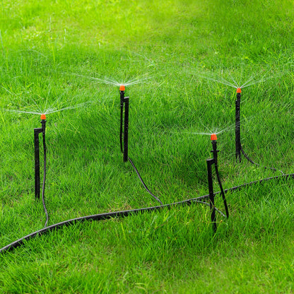 Micro Drip Irrigation Sprinkler Heads: 20 Sets Mixed 360/180/90 Degrees Drip Irrigation Emitters for 1/4 inch Hose Garden Irrigation System