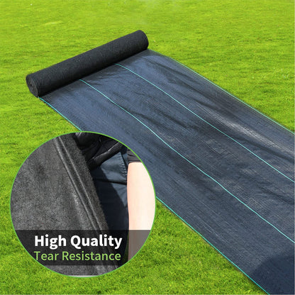 GDNaid 4ftx100ft Weed Barrier Landscape Fabric Heavy Duty, 3.2oz Weed Barrier Fabric, Easy Setup Woven Garden Weed Fabric Landscaping Fabric