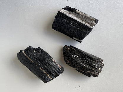 GAF TREASURES XL Raw Black Tourmaline, Black Tourmaline Rough, Healing Rough Crystal (Black Tourmaline, 0.5-1 lb)