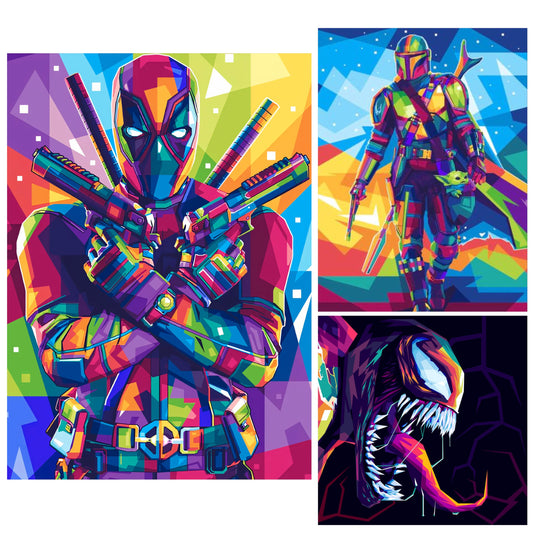 Modern Merch Disney Diamond Art Bundle Marvel Diamond Painting Packs