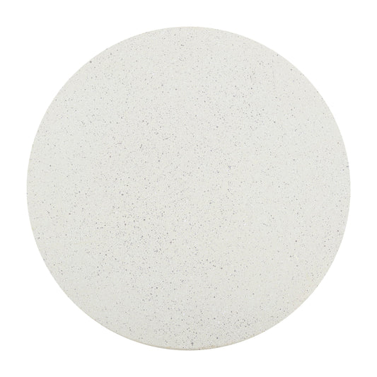 JONATHAN Y TBL1108D Hollie 18" Minimalist Modern Drum Indoor/Outdoor Accent Table Pedestal Contemporary, Mid-Century, Art Deco,Bohemian, Patio, Garden, Bathroom, Living Room, Cream Terrazzo Finish