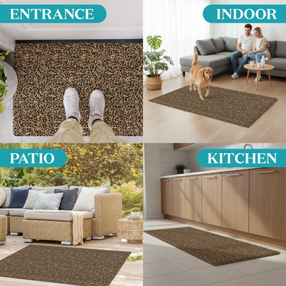 RugMast Premium Microfiber Indoor Door Mat – 20"x30" Washable Entry Mat, Non-Slip, Waterproof Backing, Super Absorbent, Low Profile Entryway Doormat for Indoor Entrance