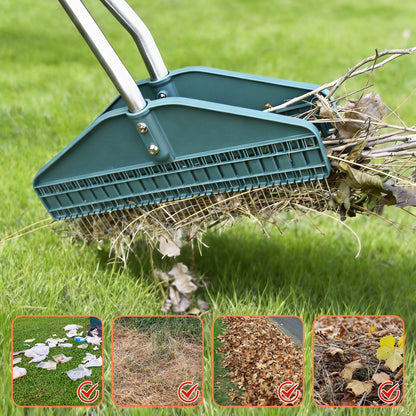 YEELOR Leaf Grabber, Yard Leaf Grabber Rake, No Need to Bend Over, Lightweight, 36.6 Inches in Length and 4 Pounds in Weight, Ideal for Picking Up Leaves, Weeds, Twigs and Other Debris