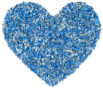 Crocon 1/2 LB Crushed Lapis Lazuli Chips Bulk Stones 1100+ Carats Natural Quartz Pieces Irregular Shape Gemstones for Gifts & Chakra Healing Crystals Home Décor Gifts for Women