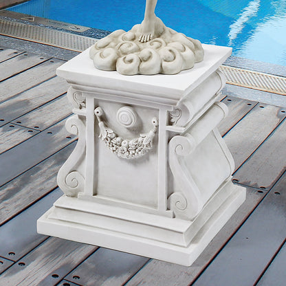 Design Toscano NG314100 Statuary Garden Base Riser, Large, Classic Plinth