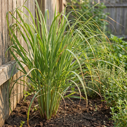 8 Lemongrass Plants Live 4-8 Inch Tall, Large Fragrant Lemon Grass Herbs Stalks for Container, Patio, or Garden, Well Rooted, High Yield