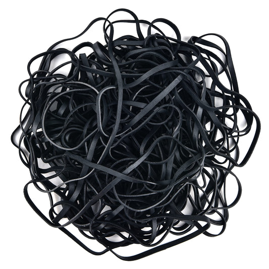Coopay 180 Pieces Large Rubber Bands Bulk, 8 Inches Heavy Duty Strong Elastic Bands for Office Supply School Home, Securing Trash Can Garbage Cans, File Folders (Black)
