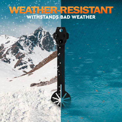 Prong Shield Outdoor Weatherproof Plug Cover - Extension Cord Waterproof Protector Covers for 120v Electric, 3 Prong Male End Weather Proof Exterior Ends Caps for Outside Electrical Plugs (5, Black)