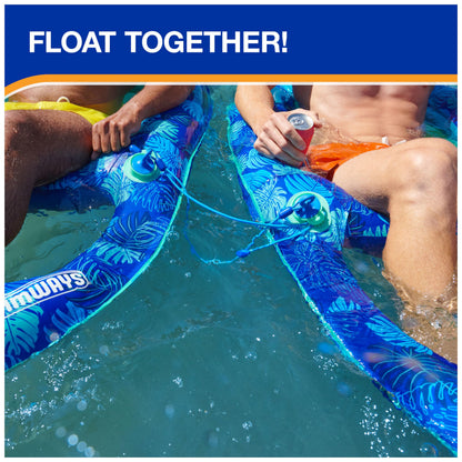 Swimways Elite Spring Float Recliner Pool Lounge Chair, Inflatable Pool Floats with Fast Inflation, Pool Recliner for Adults up to 250 lbs