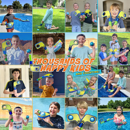 Aqua Hockey Sticks Pool Games - Pool Toys for Kids & Hockey Gifts for Boys - Water Toys Knee Sticks Set Beach Games - Pool Gifts for Boys & Girls - Swimming Toy for Kids Ages 4-8 & 8-12 Year Old