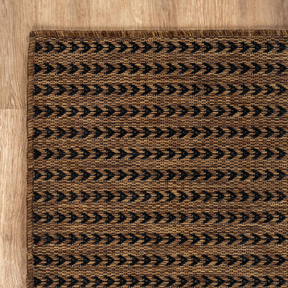 Washable Outdoor Rug 6x9 Modern Area Rugs Outdoor Carpets Striped Pattern Non Shedding Waterproof Easy Clean Patio Deck Porch Living Room Bedroom Garden RV (6 X 9 Gold)