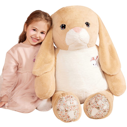 IKASA Giant Easter Rabbit Stuffed Animal Plush Toy, 30" Large Cute Jumbo Bunny Toys for Kids Girls Boys Girlfriend