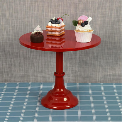CBBZJY 3 Pcs Metal Cake Stand Set 8/10/12 inch Dessert Table Display Perfect for Baby Shower Wedding Birthday (Red)