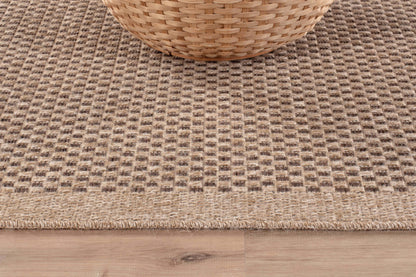 CAMILSON Easy Jute Rug 8x10, Indoor Outdoor Natural Color Fiber Area Rugs for Living Room Patio and Kitchen Rug, Sisal Boho Woven Design, Easy-Cleaning, Washable Outside Carpet Alfombras (8 x 10)
