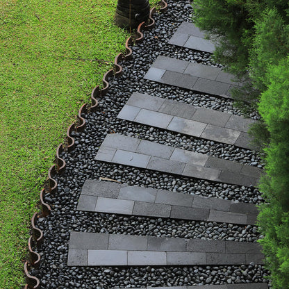 GASPRO 15lb Black River Rocks for Landscaping Outdoor, Polished Black Pebbles for Planters - 1 to 2 Inch, Large Decorative Stones for Garden Decor