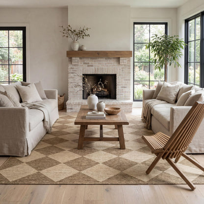 nuLOOM Outdoor Performance Collection Sabina Brown/Ivory, 4' x 6', Soft and Cozy, High Traffic, Stain Resistant, Easy Clean, Durable Area Rug for Indoor/Outdoor Patio, Deck, Porch, Garden, Courtyard