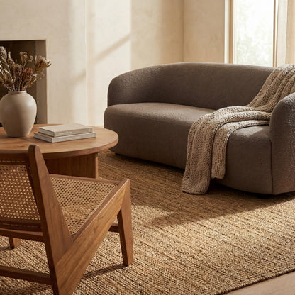 nuLOOM Ashli Solid Farmhouse Jute Accent Rug, 2X3, Natural