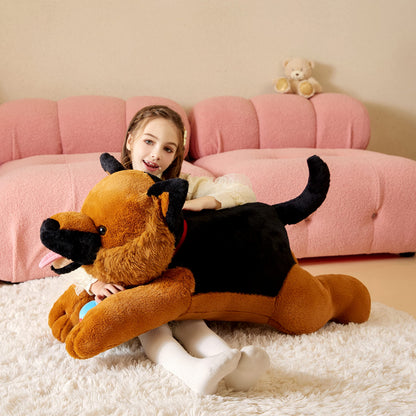 Tumyay Giant German Shepherd Dog Stuffed Animal Plush Soft Toy,30" Large Cuddly Puppy Toys Jumbo Cute Big Size Huge Plushy Plushie,Birthday Gifts for Kid