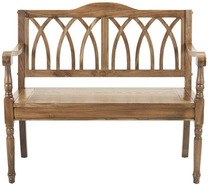 SAFAVIEH Home Collection – Benjamin Oak Brown Solid Wood Accent Bench, Indoor Bench for Entryway, Bedroom or Living Room (AMH6500E)