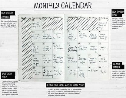 BK UNDATED Yearly Weekly/Monthly Planner 2026-27 Daily Planner Agenda & Personal Organizer to Increase Productivity, Academic Planner w/Sticker Set. A5 (5.8 x 8.3) - Gray Hardcover