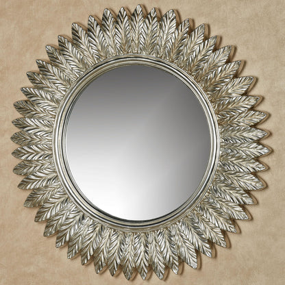 Touch of Class Ella Leaves Wall Mirror Silver with Gold