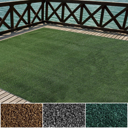 iCustomRug Synthetic Grass Rug – 6 x 13ft Lawn Green Turf Carpet for Patios, Yards, Boats, Camping – Indoor/Outdoor Use