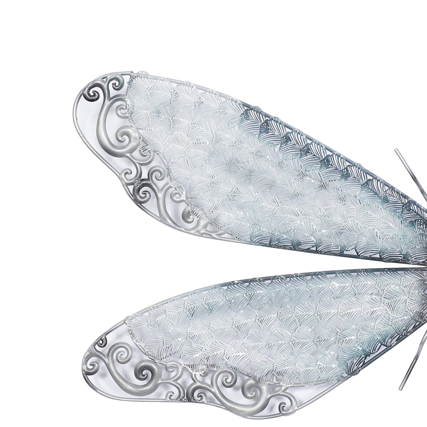 Deco 79 Metal Dragonfly Home Wall Decor Indoor Outdoor Wall Sculpture, Wall Art 25" x 1" x 16", Blue