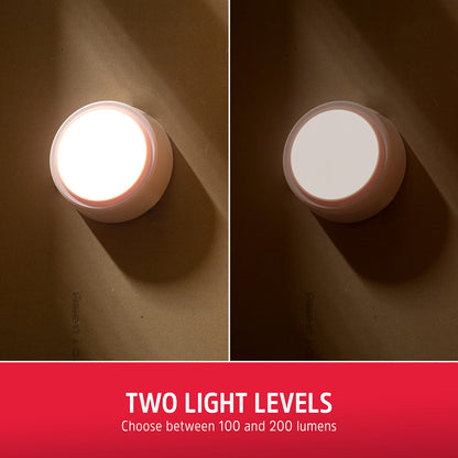 Energizer LED Ceiling Light Fixture, Battery Operated, Wireless Wall Switch Remote, 200 Lumens, Ceiling Light No Electricity, Perfect for Closets, Laundry Room, Garage, and More, 47485-T2