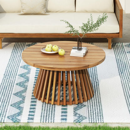 Christopher Knight Home Claremont Patio Sofa and Coffee Table Set, 2 Piece Outdoor Patio Furniture Set with Cushion, Acacia Wood 3 Seater Outdoor Sofa Daybed and Coffee Table Set, Teak+Dark Grey