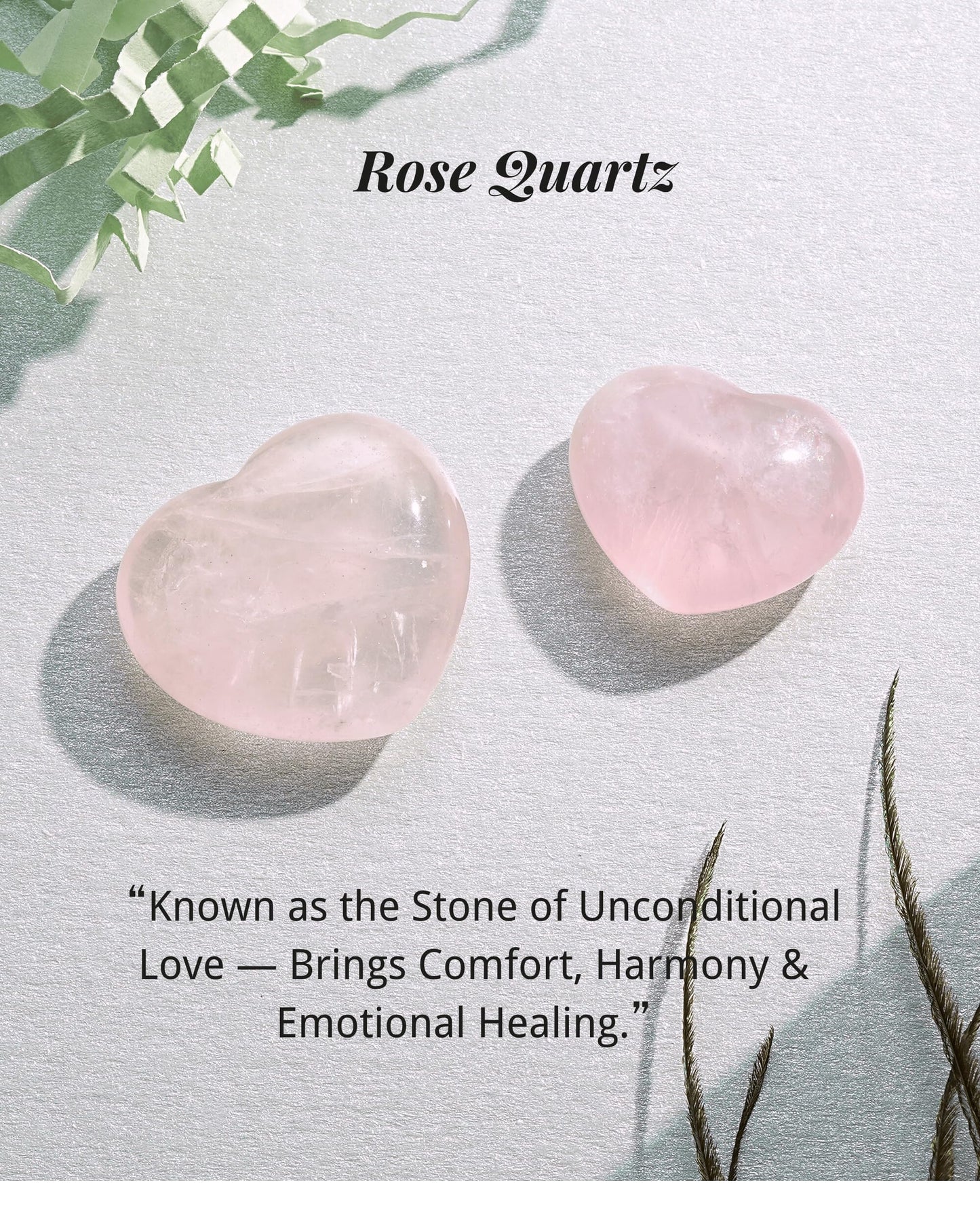 QianCannaor Crystals and Healing Stones Set for Anxiety, Relaxation Spiritual Crystals Gift for Meditation, Manifestation, Zen, Reiki, Fengshui (Mother & Daughter)