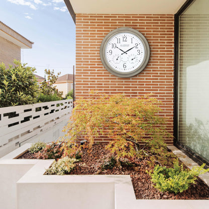 La Crosse Technology 404-18027-INT 18-inch Indoor/Outdoor Tan Atomic Analog Wall Clock