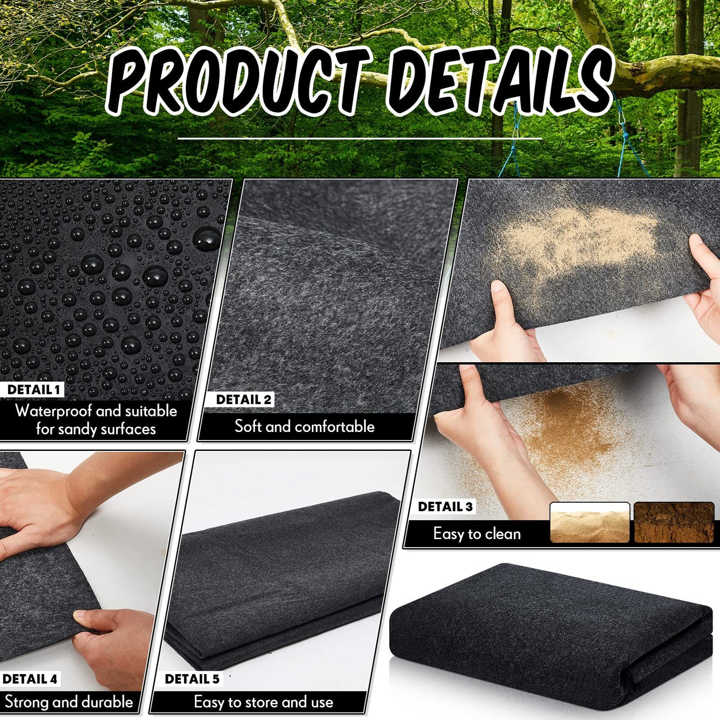 Haull Shed Floor Mat 8.2 x 10.2 ft Outdoor Waterproof Nonslip Durable Storage Sheds Protector Rug for Carport Patio Garage Garden Spring Summer Outdoor, Storage Shed Not Included