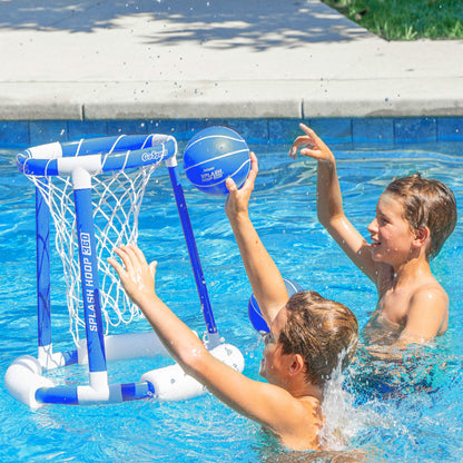 GoSports Splash Hoop 360 Floating Pool Basketball Game Includes Hoop, 2 Balls and Pump