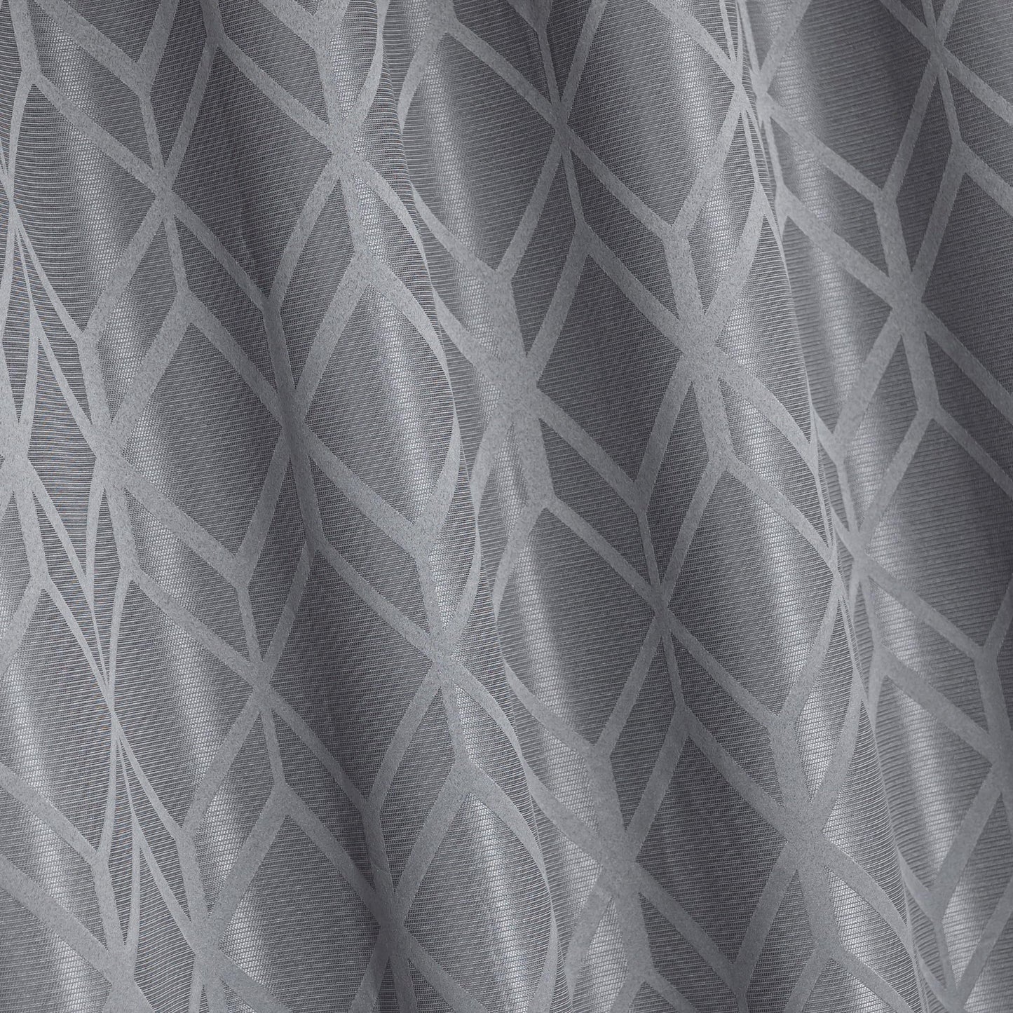 Amazon Basics Jacquard 2-Piece 100% Blackout Curtains, Living Room and Bedroom Drapes, Thermal Insulated Window Treatment, 42"x63", Grey