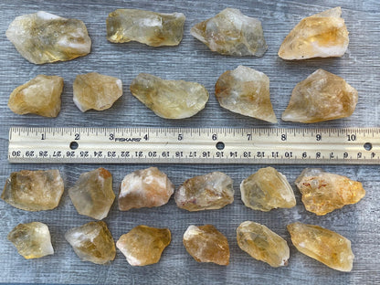 GAF TREASURES Wholesale Raw Citrine Crystals, Natural Citrine Stone, Natural Rough Citrine Crystals, Citrine Rough, Citrine Healing Crystals (Citrine, 0.5 Pound)