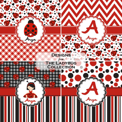 YouCustomizeIt Personalized Ladybugs & Chevron Tissue Box Cover