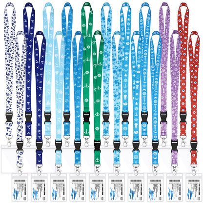 20 Pack Cruise Lanyards Carnival Cruise Lanyard with ID Holder Waterproof Cruise Lanyard Detachable Buckler for Cruise Ships Cards Women Men Cruise Accessories