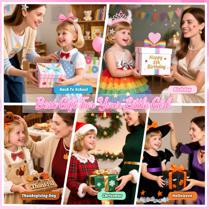 Pretend Makeup for Toddlers, Toy Play Makeup Set for Kids 3-5, Toddler Makeup Kit Pretend, Fake Makeup for Kids, Princess Toddler Toys for Girls, Gifts Toys for 3 4 5+ Year Old Girls(Not Real Makeup)