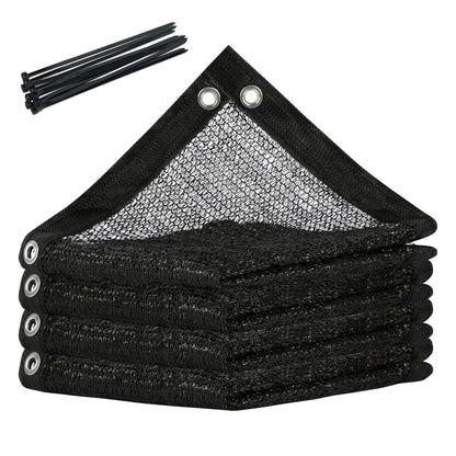 ShadeMart 30% Shade Cloth for Plant, Black 8FT x 16FT Outdoor Shade Tarp, Shade Cover with Upgrade Grommets and Zip Ties, Netting Sunblock Net for Vegetables Flower Garden Greenhouse, We Custom Size