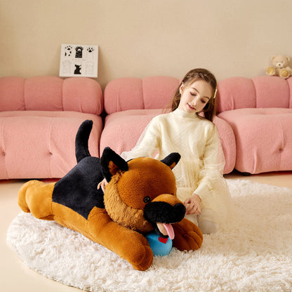 Tumyay Giant German Shepherd Dog Stuffed Animal Plush Soft Toy,30" Large Cuddly Puppy Toys Jumbo Cute Big Size Huge Plushy Plushie,Birthday Gifts for Kid