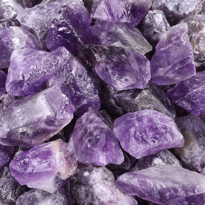 Top Plaza Bulk Healing Crystals Rough Stones Set - Large 1" Natural Raw Stones Crystal for Reiki Healing, Wicca, witchcraft, Tumbling, Cabbing, Fountain Rocks, Decoration, Polishing 1lb-Mixed Crystals
