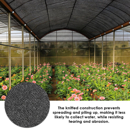 Tigvio 55% Shade Cloth for Garden, 9.8x18.7FT HDPE Mesh Tarp with Reinforced Grommets- Outdoor Sun Shade Cover for Greenhouse, Plant, Pergola, Chicken Coop, Backyard Patio Sunshade Net