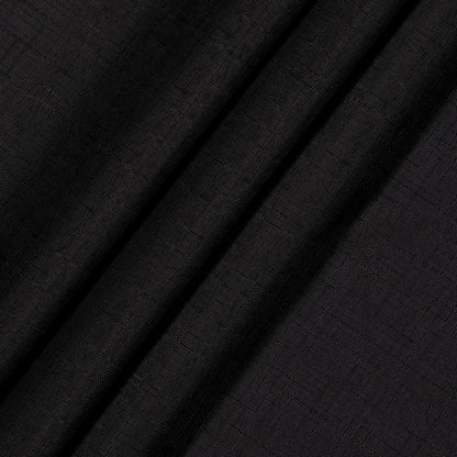 ECLIPSE Kendall Modern Blackout Thermal Rod Pocket Window Curtain for Bedroom or Living Room (1 Panel), 42 in x 84 in, Black