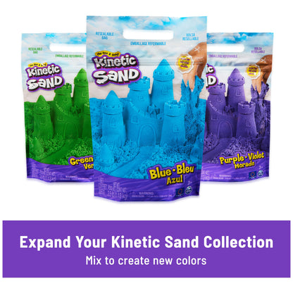 Kinetic Sand, Ultimate Sandisfying Set with 2lbs Play Sand (Pink, Yellow & Teal), 10 Tools & Molds, Sensory Toys for Kids Ages 7 and up