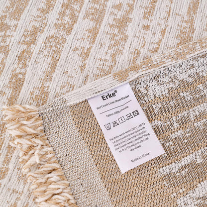 Erke Couch Cover Sheet Blanket, 3-Seat Standard Size Sofa Cushion Slip Covers, L Shape Sectional Furniture Decor Protector, Machine Washable Chenille Slipcover for Pets Dogs Cats