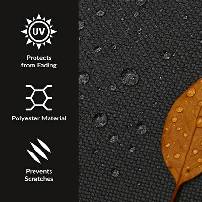 Sunnydaze 58-Inch Fire Pit Cover Round - Outdoor Fire Pit Cover - Weather-Resistant PVC with Drawstring Closure - Durable Protection for All Seasons - Black